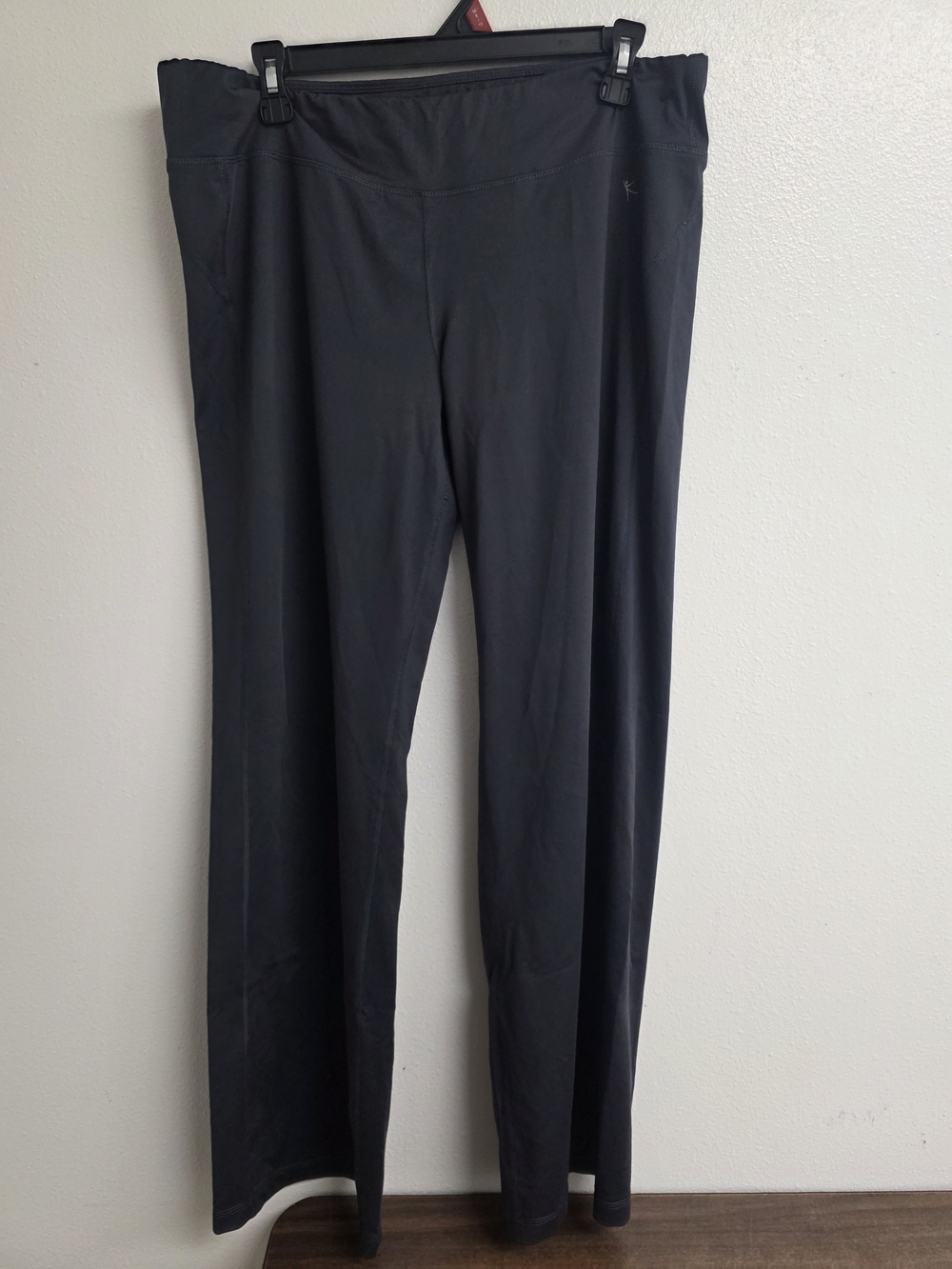 Danskin Now Black Wide-Leg High Waist Leggings (0746)